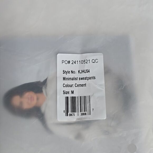 956 NWT Comfrt Minimalist Sweatpants Colors: Cement Sz Med - Picture 6 of 6